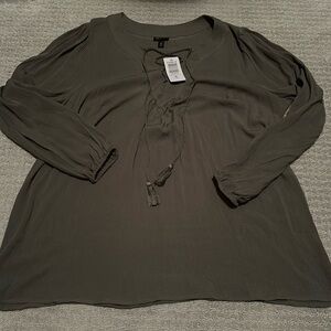 olive green torrid shirt